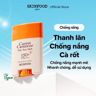 [SKINFOOD Official] Thanh lăn Chống nắng Cà rốt 18.5g /  SPF 50+ PA++++ / Carrot Carotene Airy Sun Stick