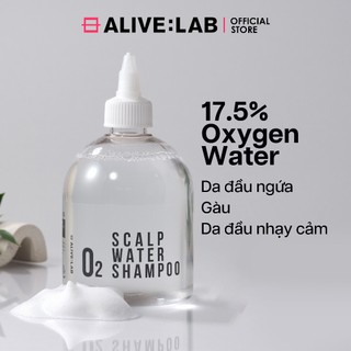 Dầu gội đầu ALIVE LAB 02 Scalp Water Shampoo 350ml dành cho da đầu nhạy cảm, ngứa da đầu