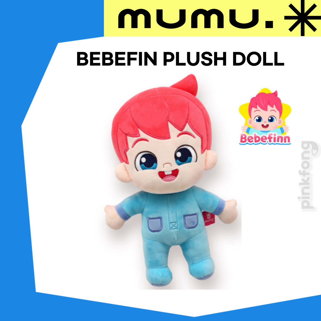 [Pinkfong] Búp bê sang trọng Bebefin – Đồ chơi nhân vật cá mập dễ thương và mềm mại cho bé