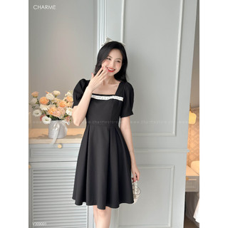 Váy dáng xòe cổ vuông Charme 309001