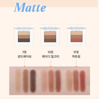 Phấn mắt 3 màu Missha triple eye shadow 2g
