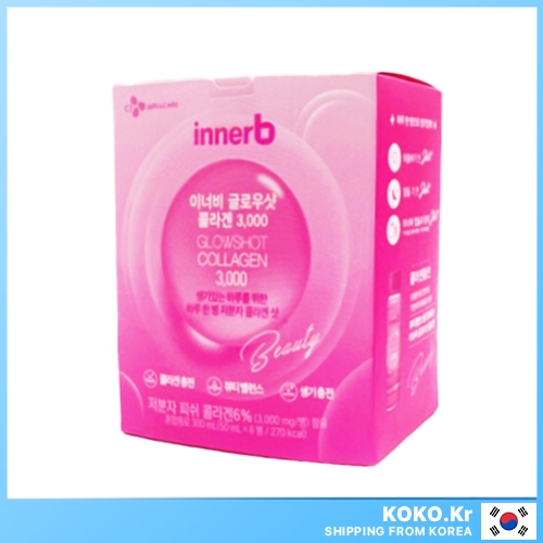 CJ WELLCARE Innerb Glowshot Collagen 3000 50ml x 6EA kèm FREEBIES