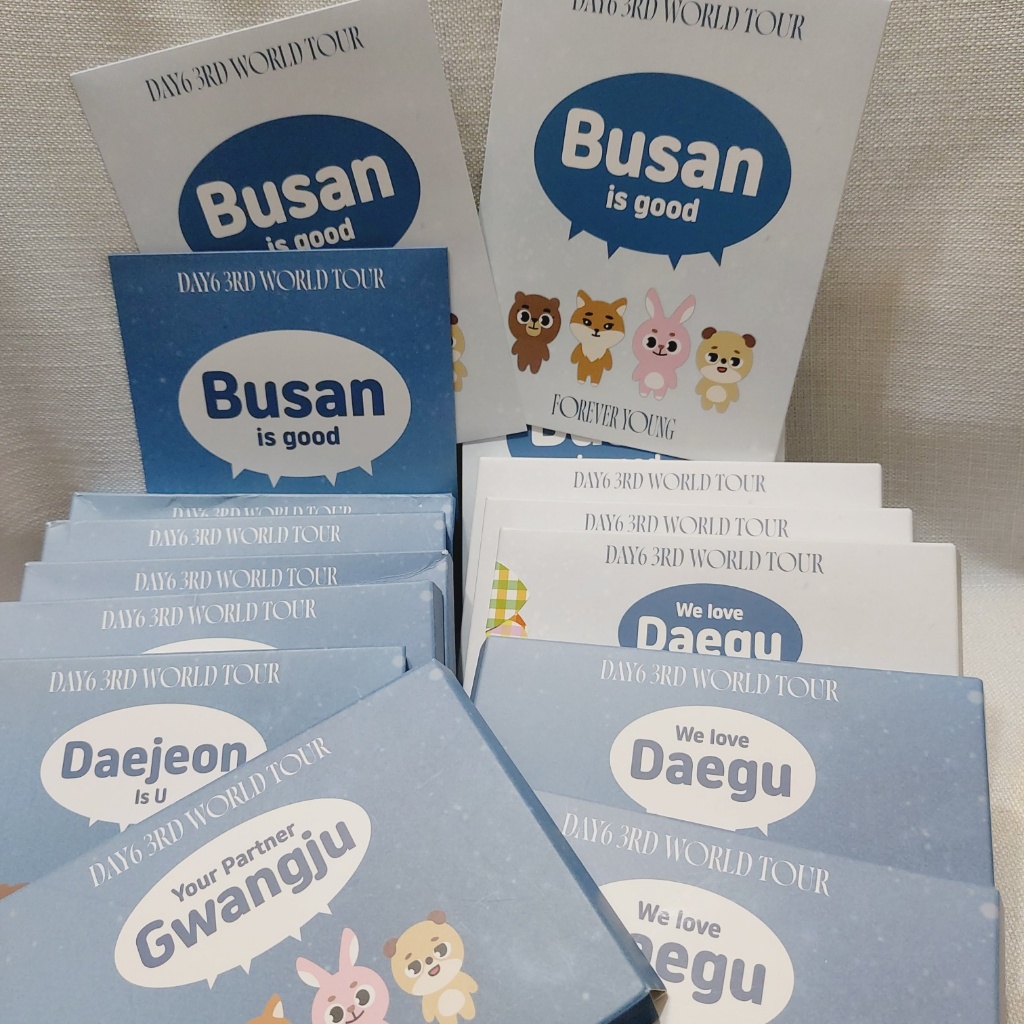 DAY6 Bộ quà tặng lối vào TOUR THẾ GIỚI 3RD Trọn bộ | Daejeon, Busan, Gwangju, Daegu | KHÔNG BÁN