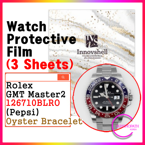 Nhãn dán bảo vệ cho Rolex GMT Master2 (Pepsi) 126710Blro (3 tờ) Oyster / vết xước & nhiễm bẩn
