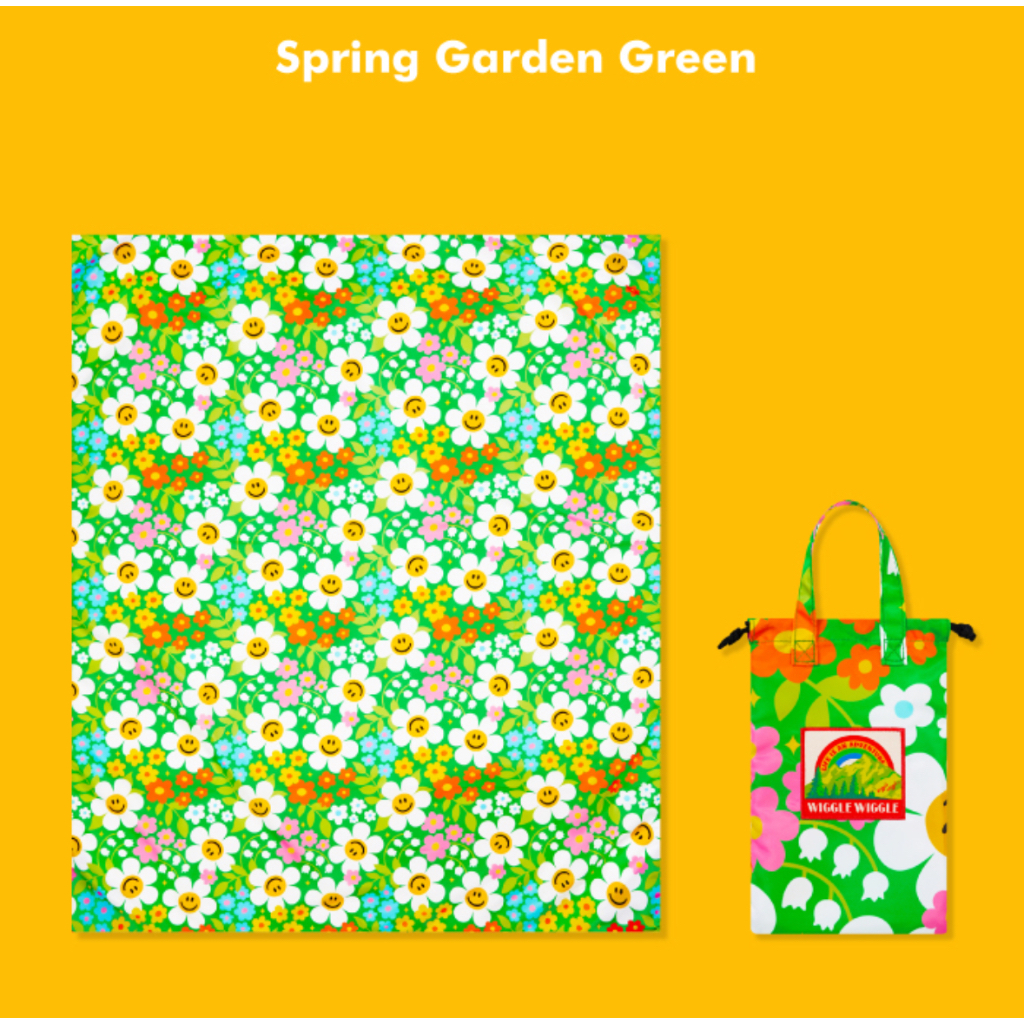 [Wiggle Wiggle] PICNIC MAT - Spring Garden Green