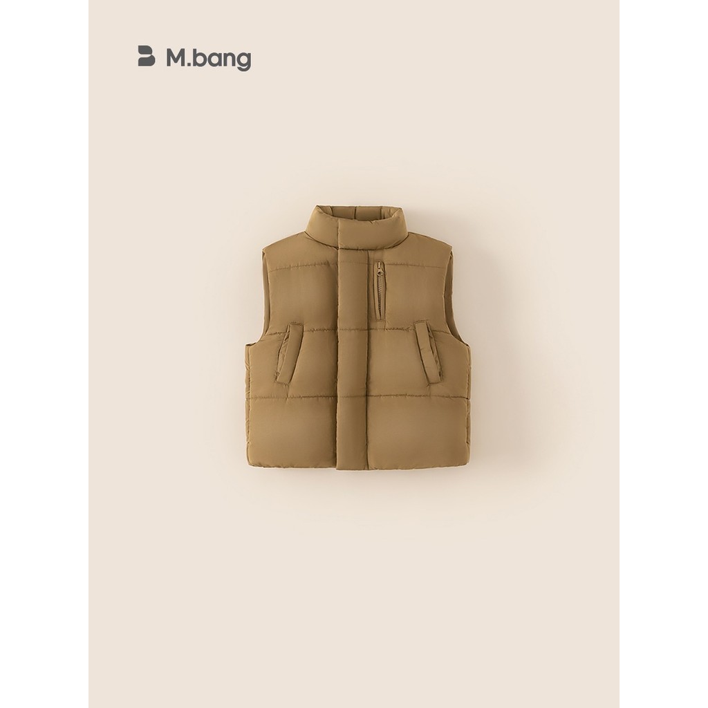 Áo phao gile bé trai Mbang chất siêu nhẹ ấm . Áo phao gile cho bé trai MBang màu cafe chất siêu dày 