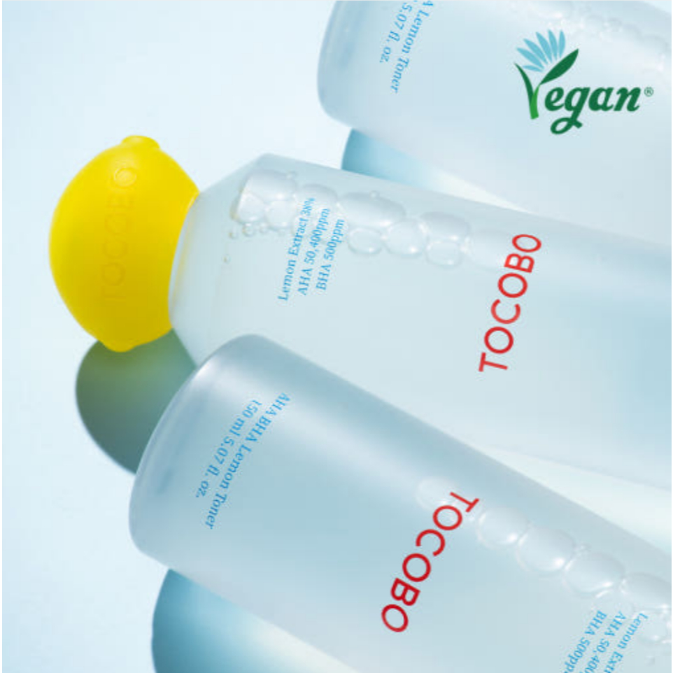 [TOCOBO] Toner AHA BHA Chanh 150ml｜Tẩy da chết dịu nhẹ & Làm sáng da / AHA BHA Lemon Toner 150ml | G