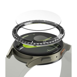 Ringke bezel styling & glass premium vỏ khung thép không gỉ dính nhẹ có bảo vệ màn hình cho galaxy watch 7 40mm