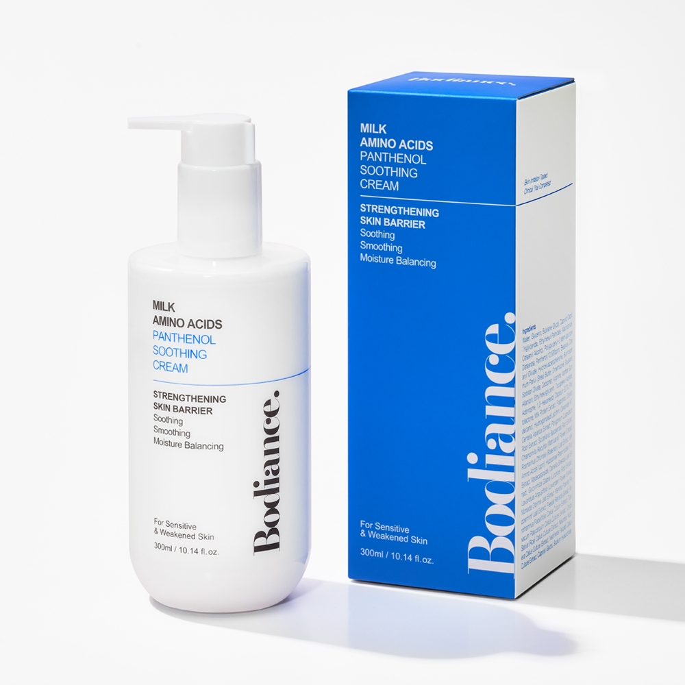 Kem làm dịu da sữa Bodiance Amino Acids Panthenol 300ml