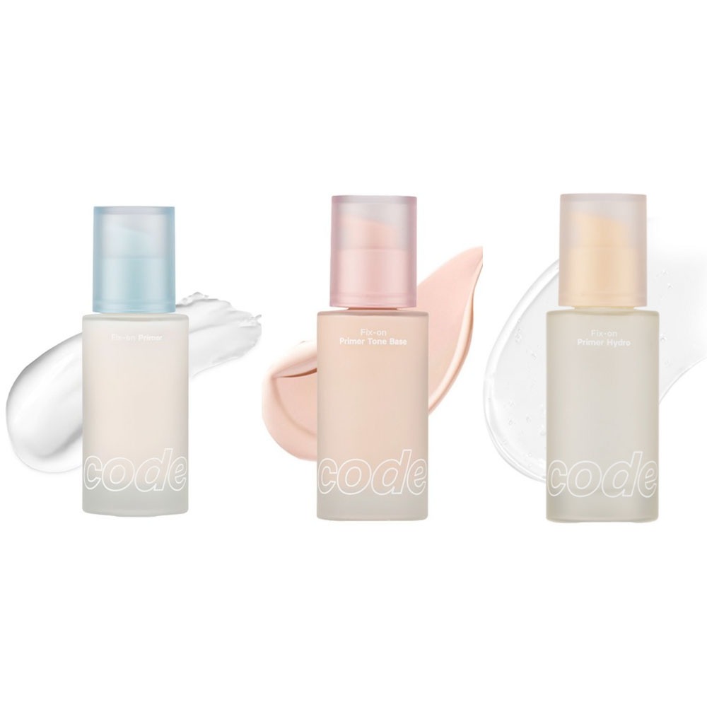 Code Glökolor Fix-On Primer Original 30ml, Fix-On Primer Tone Base 30ml, Fix-On Primer Hydro 30ml