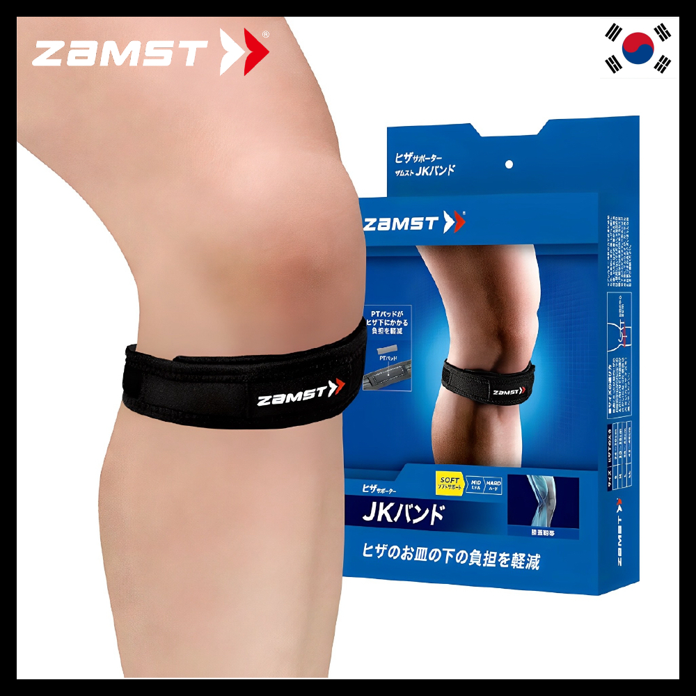 [ ZAMST ] Knee Support JK Band, Black, For General sports