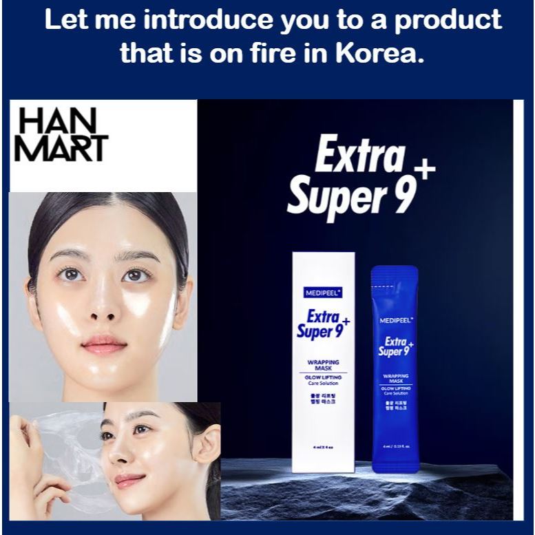 [MEDIPEEL] Mặt nạ nâng cơ Extra Super 9 Plus (4ml x 4 cái) / Gói mặt nạ Hàn Quốc / Mặt nạ