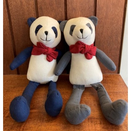 [BỘ SƯU TẬP AN TOÀN] PANDA- HÀN QUỐC Linen Premium Linen Heirloom Đồ chơi thú nhồi bông kèm búp bê