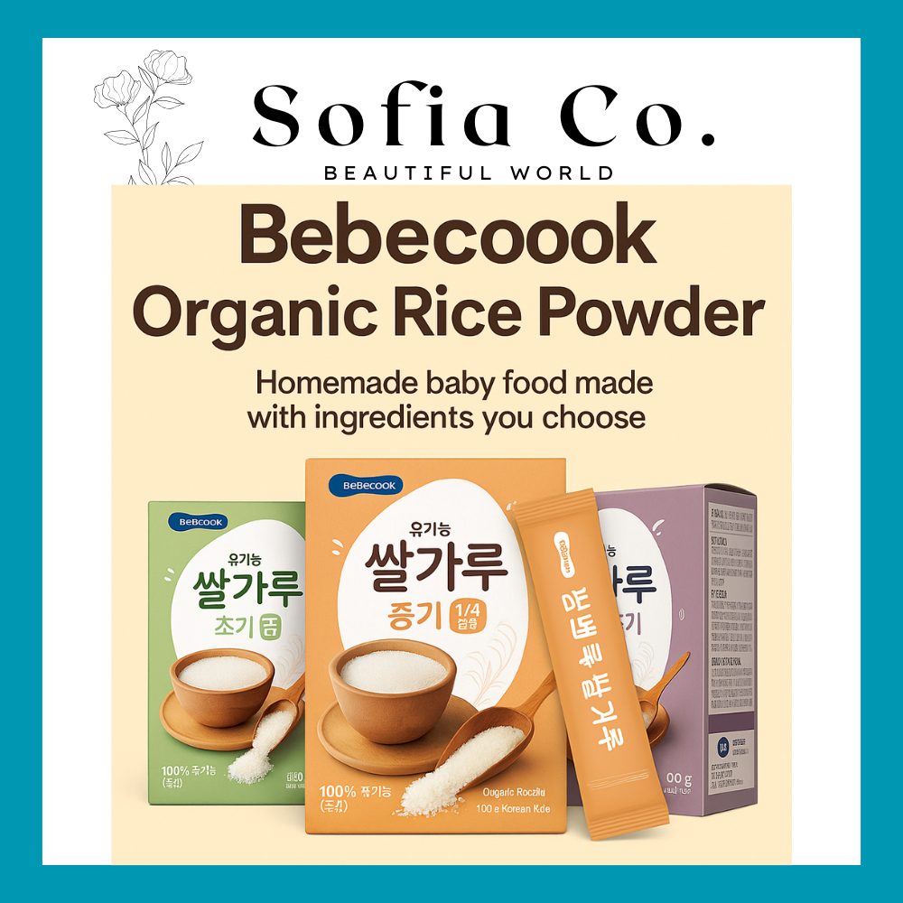 [Bebecook] Bột Cơm Cho Bé Tập Đi Dòng Thức Ăn An Toàn Cho Trẻ Sơ Sinh Hàn Quốc (Bước 1 Cho 4 ~ 6 Thá