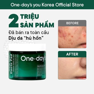 Bông đắp toner thuần chay dịu da/ giảm mụn | one day's you help me dacto pad