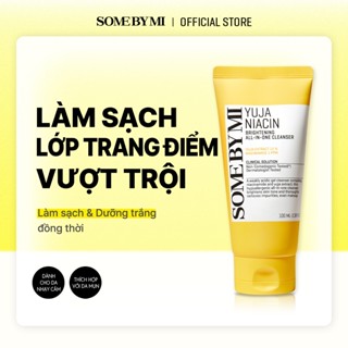  SOME BY MI   Sữa rửa mặt sạch trang điểm pH thấp Some By Mi Yuja Niacin Brightening All-in-one Cleanser 100ml 