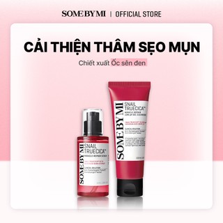  Bộ đôi tinh chất và sữa rửa mặt chiết xuất ốc sên giúp phục hồi làn da SOME BY MI Snail Truecica Miracle Repair 