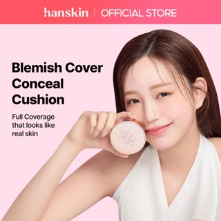   HANSKIN CHÍNH THỨC  Cushion Che Khuyết Điểm Hanskin Blemish Cover Semi-Matte N21  + Refill  Che phủ hoàn hảo cảm giác nhẹ nhàng bảo vệ da khỏi tia UV  SPF 50+   PA+++  