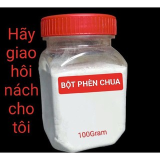 Bột phèn chua đã chưng cất xay siêu mịn