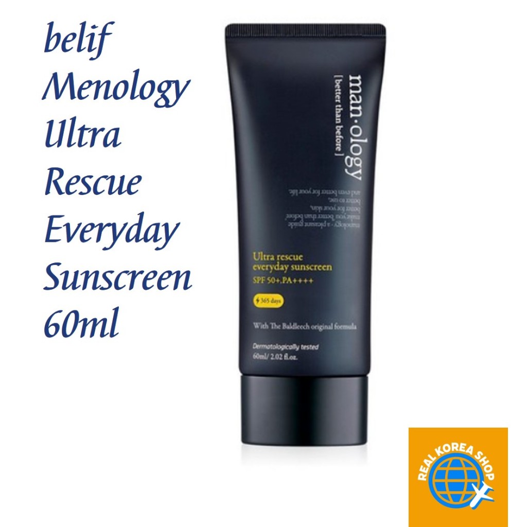 [belif] Kem chống nắng hàng ngày Menology Ultra Rescue 60ml (SPF 50 +, PA + + + +),  [belif]  Menolo