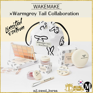 Wakemake Warmgrey Tail Water Velvet Cover Cushion Soft Blurring Eye Palette Over Blurring Pot