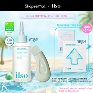 [ ilso Official] SET 3 MÓN_ Ủ mụn đầu đen, sợi bã nhờn Super Melting Sebum Softener + thanh đẩy mụn tặng kèm bông
