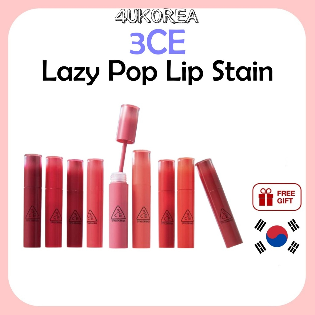 3CE Lazy Pop Lip Stain 4.5g - 9 Màu / K-BEAUTY