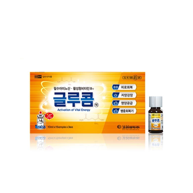 Dung dịch GLUCOM 10ml, Kích hoạt năng lượng sống động, biện pháp giảm mệt mỏi cho học sinh