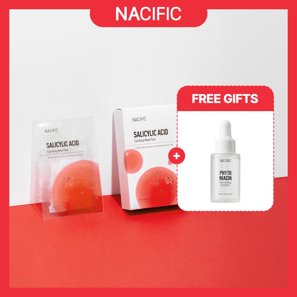 [NACIFIC] Mặt nạ làm sạch axit Salicylic RED Origin (10 cái / 1 hộp)