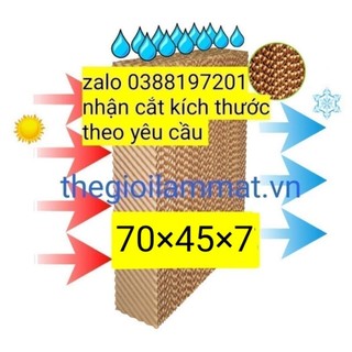 Tấm làm mát quạt hơi nước - tấm tản nhiệt- tấm cooling Pad KT 70×45×7