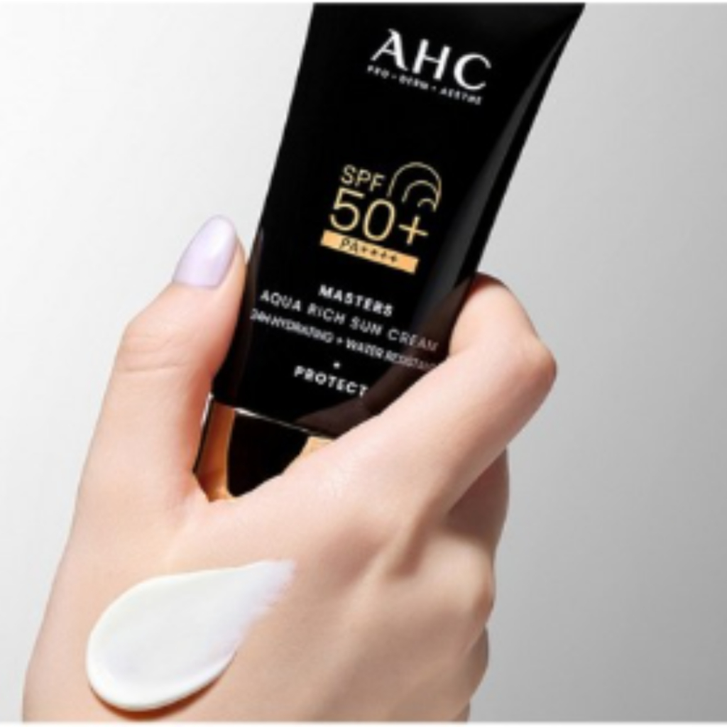 Kem chống nắng AHC AHC Masters Aqua Rich SPF50 + PA + + +, 30 ml, 2 miếng