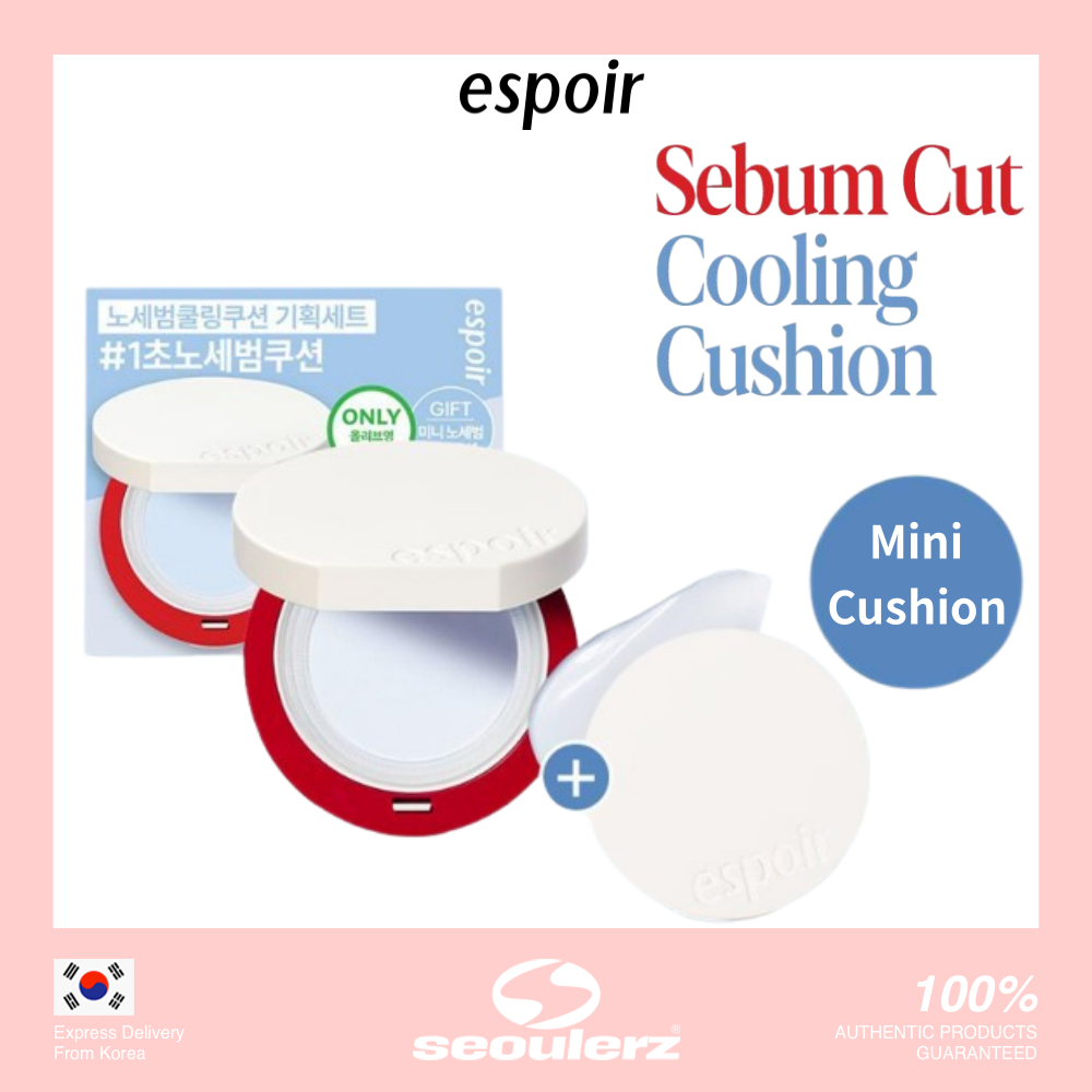 [ESPOIR] Be Velvet Sebum Cut Cooling Cushion 15.8g + Mini Cushion