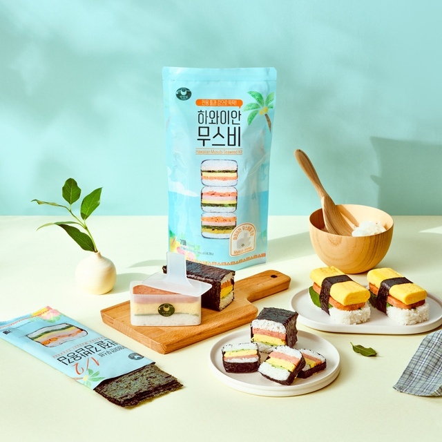 [MANJUN GIM] Bộ Musubi Hawaii (7 tờ Rong biển Kimbap cỡ một nửa + Khuôn) / Kimbap Hawaii / Tờ Rong b