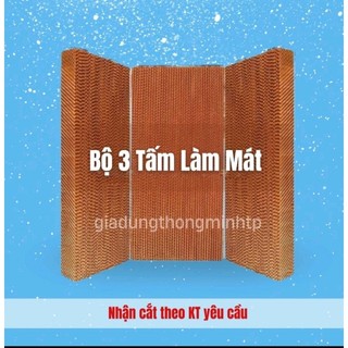 Bộ 3 tấm làm mát cho quạt hơi nước-tấm cooling pad -Tấm tản nhiệt quạt điều hòa