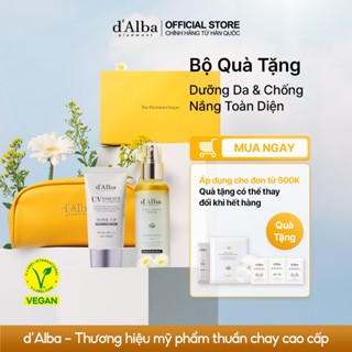 [d'Alba Official] Set Quà Hè – Dưỡng Da & Chống Nắng Toàn Diện (First Spray Serum 100ml, Kem chống nắng tông màu tím 50ml, Quà theo Set)