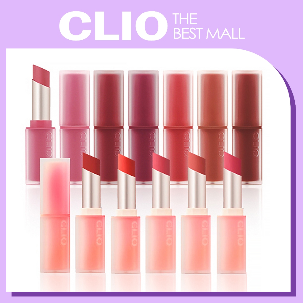 [CLIO] Son Thỏi Lì Chiffon Mood Lip 3.2g Mềm Mịn Không Khô Môi Lên Màu Chuẩn