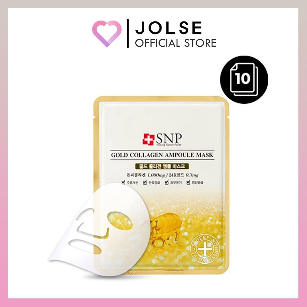 Mặt nạ Ampoule Collagen vàng SNP 10ea