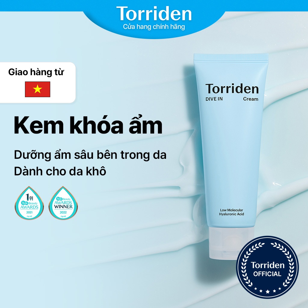 [Torriden Chính Hãng] Kem Dưỡng Dive In Chứa Hyaluronic Acid, 80Ml, Cream