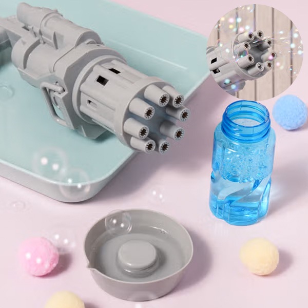 ♥️Gatling Bubble gun Bubble Machine Đồ chơi bong bóng tự động cho trẻ em