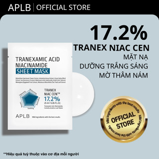 Mặt Nạ Mờ Thâm Nám Đều Màu Da 25ml APLB Tranexamic Acide Niacinamide Sheet Mask Trắng Sáng Da