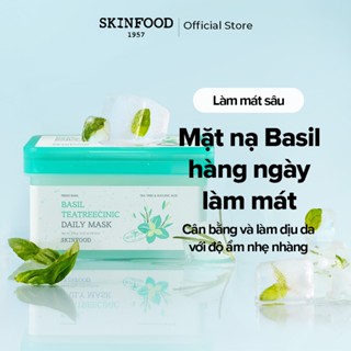 [SKINFOOD Official] Mặt nạ hàng ngày Basil Teatreecinic 30 miếng / Basil Teatreecinic Daily Mask