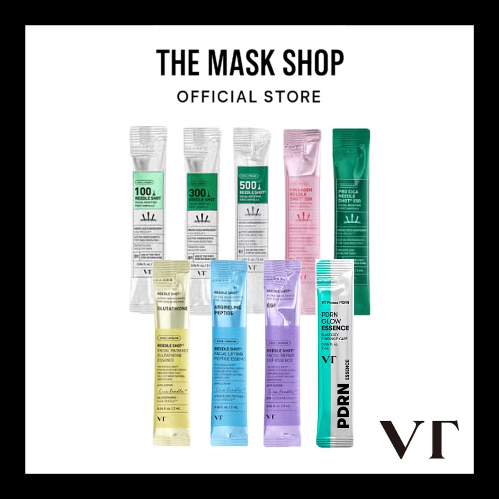 [VT COSMETICS] VT Reedle Shot Series - 8 Types, 2ml (Korea Daiso Edition)