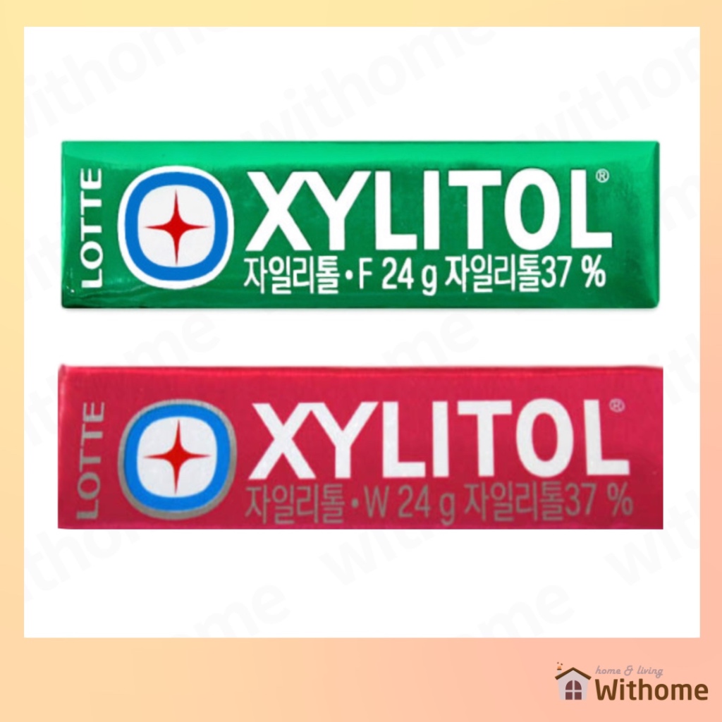 [Lotte] Xylitol Nhai Ngọt 24g 2 Hương Vị / Kẹo Nhai Lotte