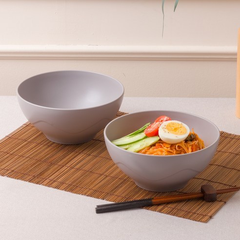 [2 chiếc] Bát mì đĩa Alder sản xuất tại Hàn Quốc