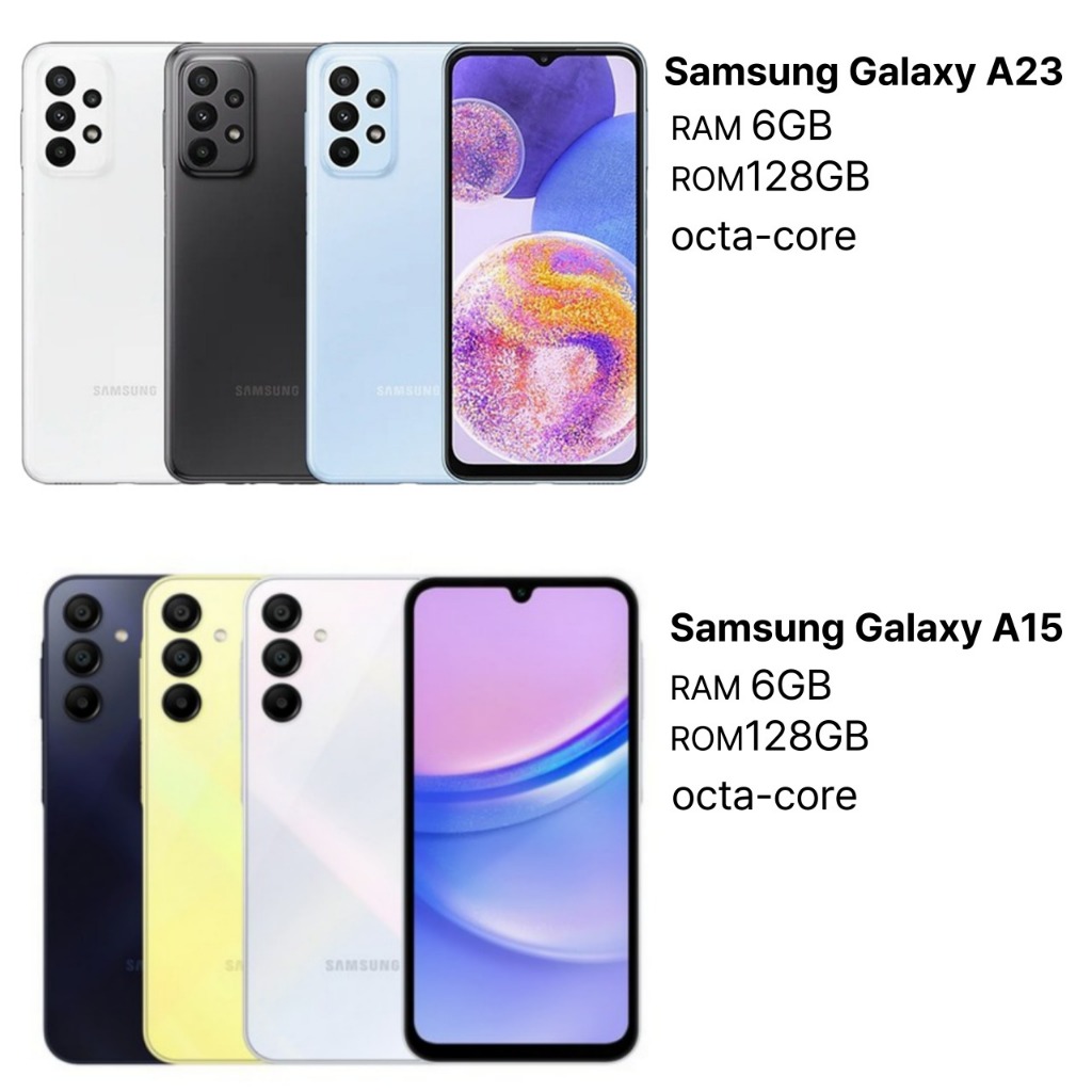 (Đã qua sử dụng) Samsung Galaxy A15(6+128GB), Galaxy A23(4+128GB)(Không hộp)