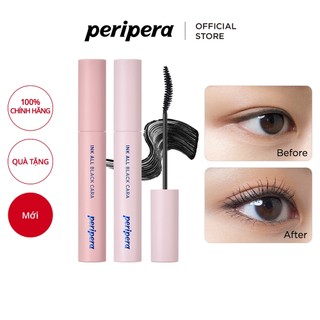 Mascara PERIPERA màu đen cong lâu chống nước 7g