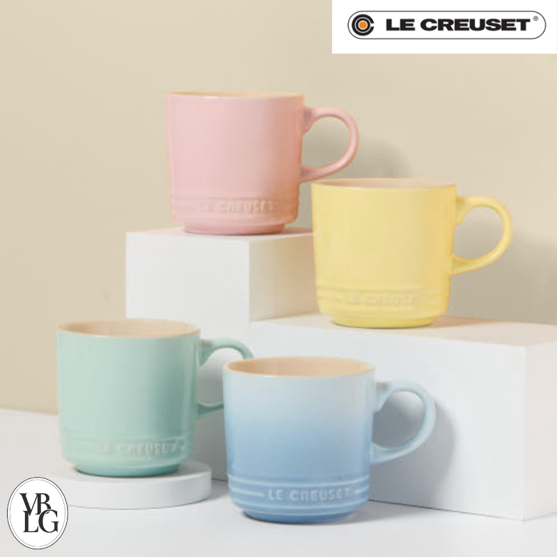 LE CREUSET Cốc Pháp 300ML 5 Màu Gốm Đồ Dùng Nhà Bếp