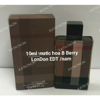 10ml nước hoa B Berry  london EDT/  nam