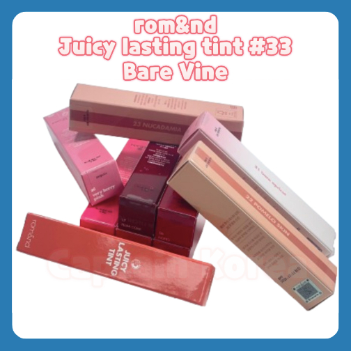 ROM&ND Màu lâu trôi romand ngon ngọt #33 Rom Vine trần & nd ROMAND