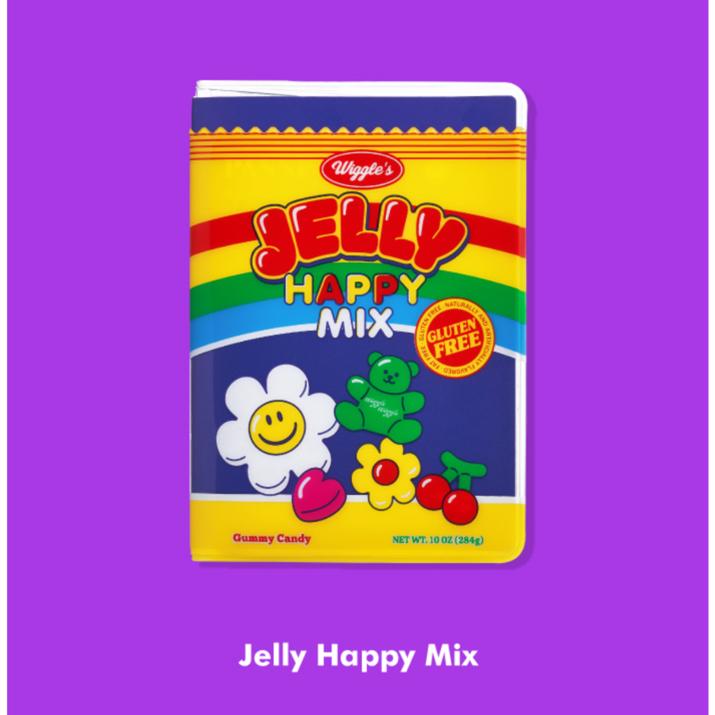 [Wiggle Wiggle] CASE POCKET PASSPORT - Jelly Happy Mix